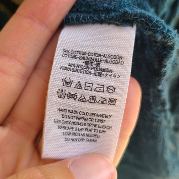 FREE PEOPLE teal lace Lost in Austin Swing Top - Picture 5 of 11